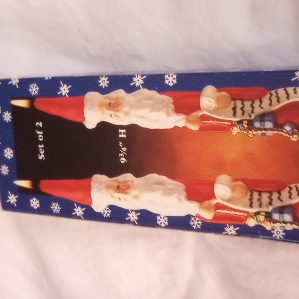 Antique Santa Fine Wax Candles